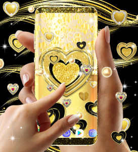 اسکرین شات برنامه Gold live wallpaper 3