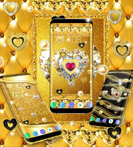 اسکرین شات برنامه Gold live wallpaper 6