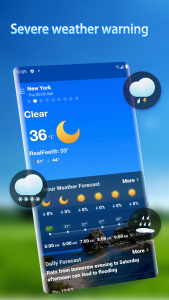 اسکرین شات 6 برنامه Local Weather Alerts - Widget