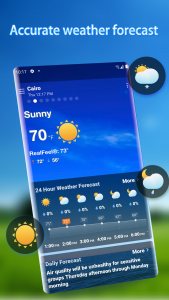 اسکرین شات 1 برنامه Local Weather Alerts - Widget