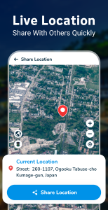 اسکرین شات 3 برنامه Live Earth Map HD - Live Cam
