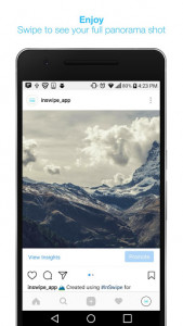 اسکرین شات برنامه Panorama for Instagram: InSwipe 6