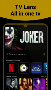اسکرین شات برنامه TV Lens : Find Movies, TV Show 1