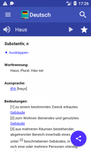 اسکرین شات برنامه German Dictionary Offline 4