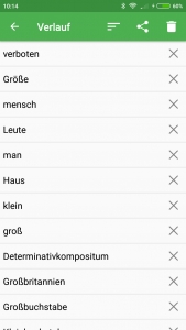 اسکرین شات برنامه German Dictionary Offline 3