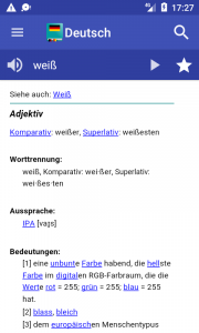 اسکرین شات برنامه German Dictionary Offline 2