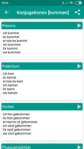 اسکرین شات برنامه German Dictionary Offline 6