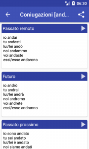 اسکرین شات برنامه Italian Dictionary - Offline 3