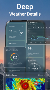 اسکرین شات 3 برنامه Weather Live - Forecast&Alert