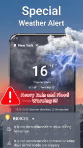 اسکرین شات 4 برنامه Weather Live - Forecast&Alert