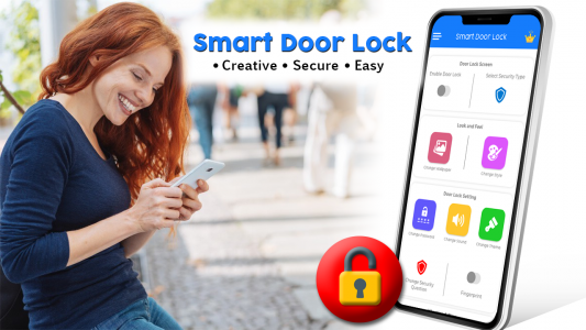 اسکرین شات برنامه Smart Door Lock - Lock Screen 1