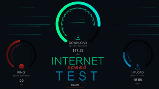 اسکرین شات برنامه internet speed meter, net speed meter 1
