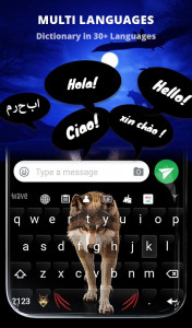 اسکرین شات برنامه Lone Wolf Wallpaper + Keyboard 4