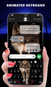 اسکرین شات برنامه Lone Wolf Wallpaper + Keyboard 2