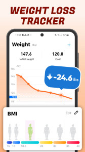 اسکرین شات 8 برنامه Lose Weight - Weight Loss App