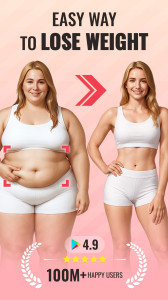 اسکرین شات 1 برنامه Lose Weight App for Women