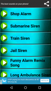 اسکرین شات برنامه Loud Siren Ringtones Remix 6