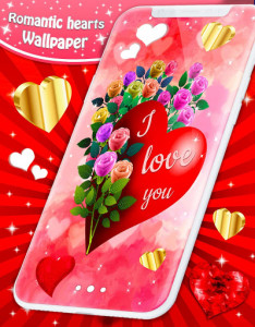 اسکرین شات برنامه Love Live Wallpaper ❤️ Fancy Hearts HD Wallpapers 1