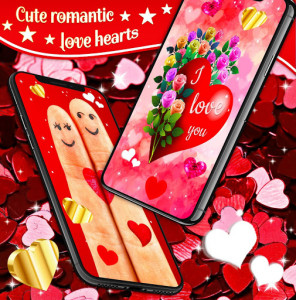 اسکرین شات برنامه Love Live Wallpaper ❤️ Fancy Hearts HD Wallpapers 3