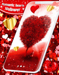 اسکرین شات برنامه Love Live Wallpaper ❤️ Fancy Hearts HD Wallpapers 7