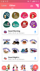 اسکرین شات برنامه Love Stickers for WhatsApp - WAStickerApps 4