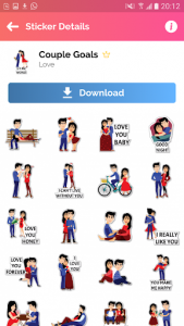 اسکرین شات برنامه Love Stickers for WhatsApp - WAStickerApps 2