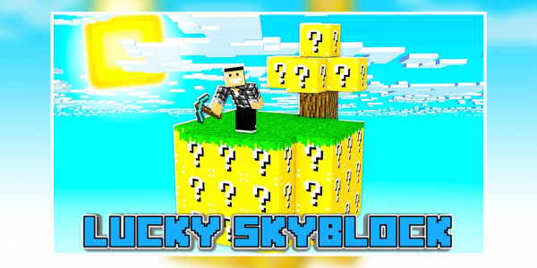 اسکرین شات برنامه Lucky skyblock for minecraft pe 2