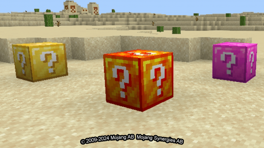 اسکرین شات برنامه lucky block mod for minecraft 3