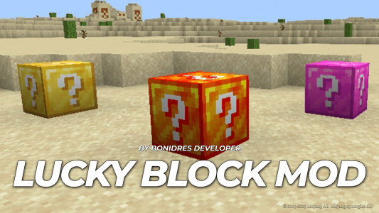 اسکرین شات برنامه lucky block mod for minecraft 1