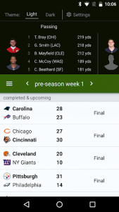 اسکرین شات برنامه Sports Alerts - NFL edition 1