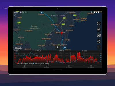 اسکرین شات برنامه Speed View GPS 3