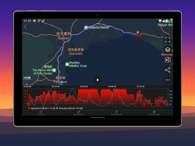 اسکرین شات برنامه Speed View GPS 4