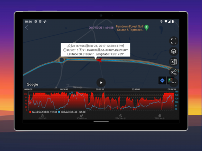 اسکرین شات برنامه Speed View GPS 5