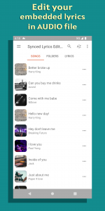 اسکرین شات 4 برنامه Lyrics Editor: Make Lyrics