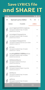 اسکرین شات 5 برنامه Lyrics Editor: Make Lyrics