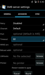 اسکرین شات برنامه AndSMB (samba client) 5