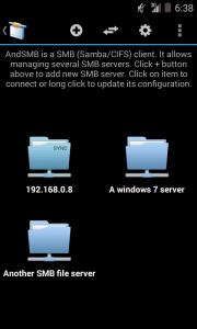 اسکرین شات برنامه AndSMB (samba client) 1
