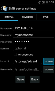 اسکرین شات برنامه AndSMB (samba client) 2