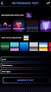 اسکرین شات برنامه Retrogram 🌴: Retrowave Photo, GIF & Text Maker 4