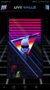 اسکرین شات برنامه Retrowave HD Wallpapers 2