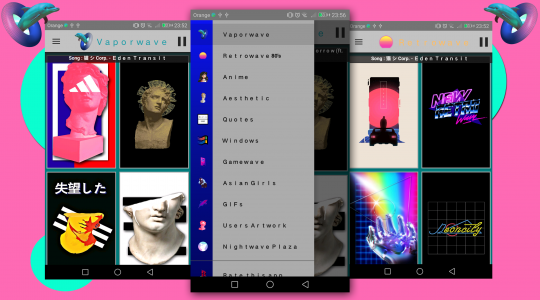 اسکرین شات برنامه Vaporwave Wallpapers 1