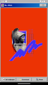 اسکرین شات 2 برنامه Vaporwave Wallpapers & Radio