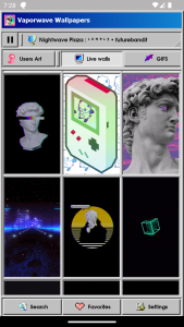 اسکرین شات 7 برنامه Vaporwave Wallpapers & Radio
