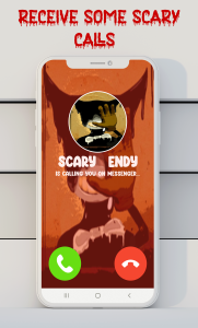 اسکرین شات 4 برنامه video call prank Scary ink