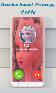 اسکرین شات بازی fake video call princess ice 5