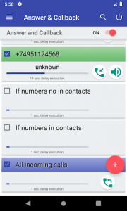 اسکرین شات برنامه Auto answer & callback (hands free) 2