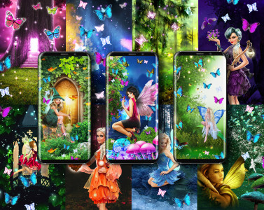 اسکرین شات 2 برنامه Magical forest live wallpaper