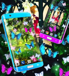 اسکرین شات برنامه Magical forest live wallpaper 8