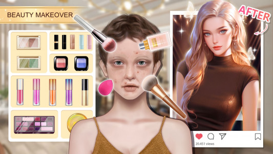 اسکرین شات بازی Beauty Makeover - Makeup Games 3