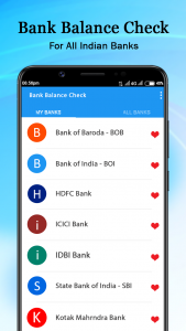 اسکرین شات برنامه Bank Balance check : All Bank 1